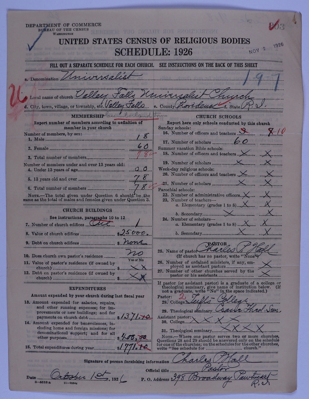 Scan of Universalist Church: 203