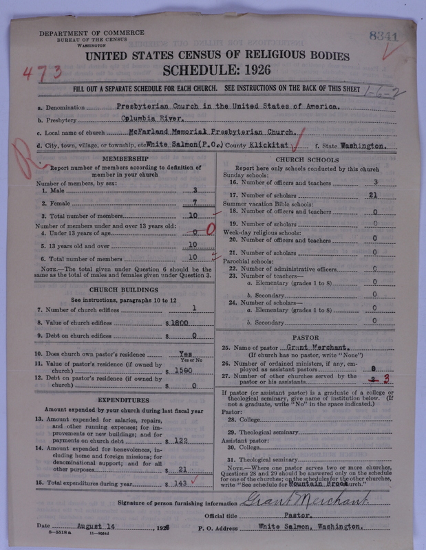 Scan of Presbyterian Church in the United States of America: 8341
