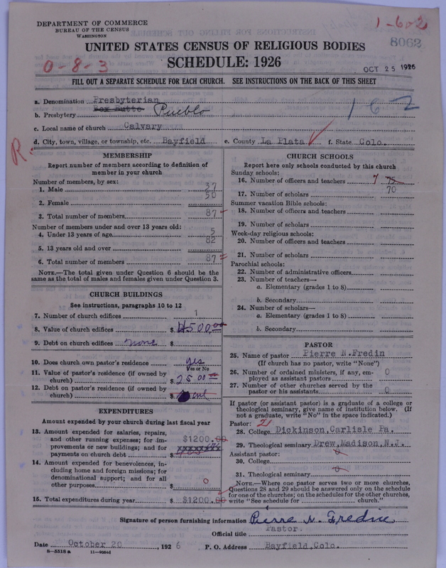 Scan of Presbyterian Church in the United States of America: 8062