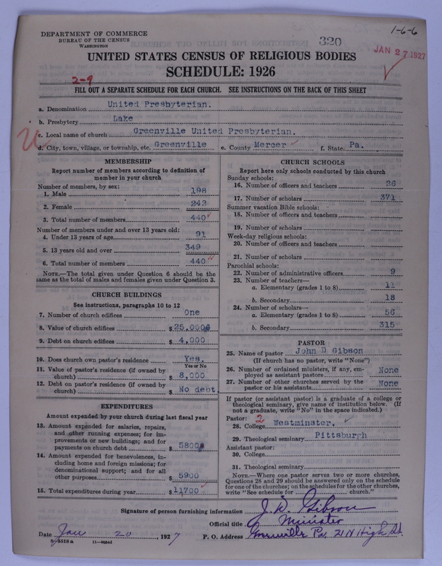 Scan of United Presbyterian Church of North America: 320