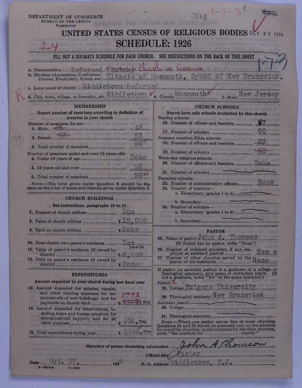 Scan of Reformed Church in America: 394