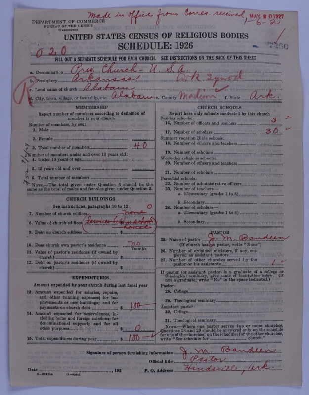 Scan of Presbyterian Church in the United States of America: 7260