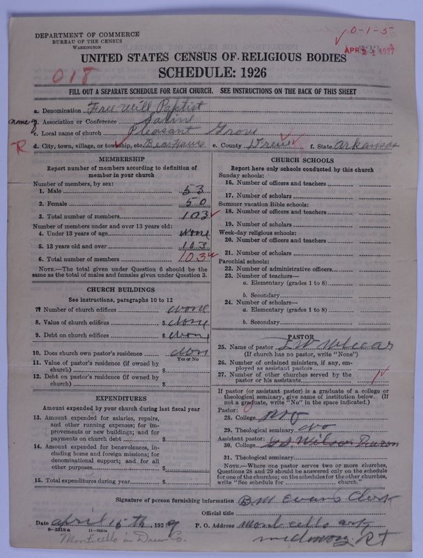 Scan of Free Will Baptists: 823