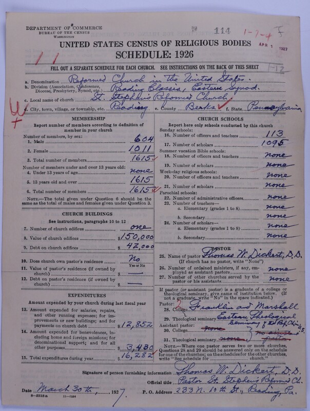 Scan of Reformed Church in the United States: 114