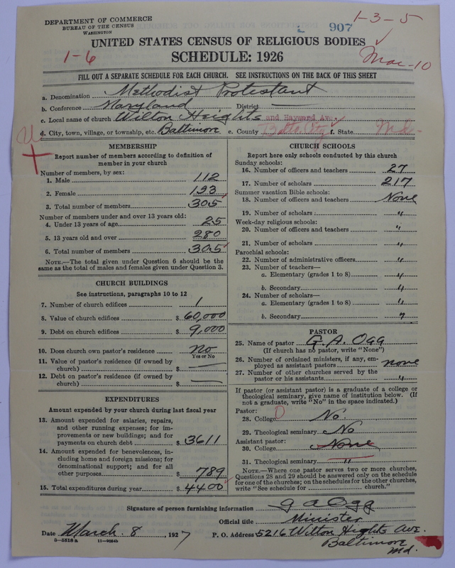 Scan of Methodist Protestant Church: 907