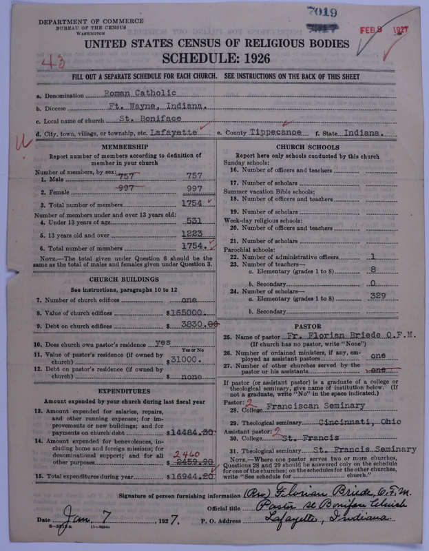 Scan of Roman Catholic Church: 7019