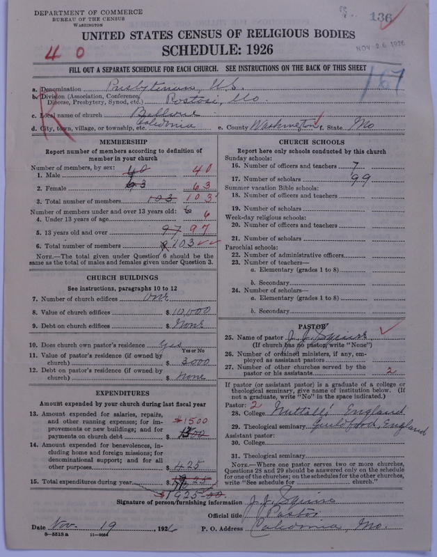Scan of Presbyterian Church in the United States: 136
