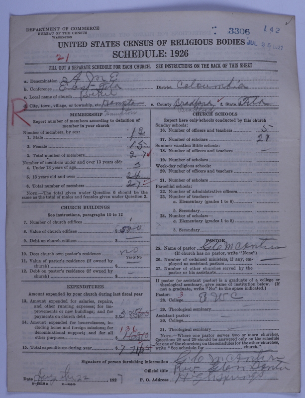Scan of African Methodist Episcopal Church: 3306
