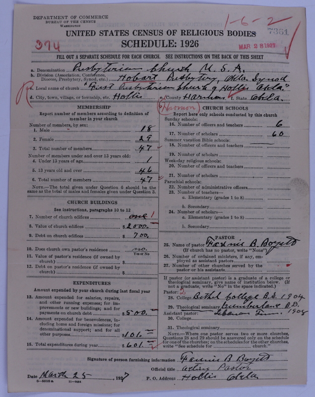 Scan of Presbyterian Church in the United States of America: 7361