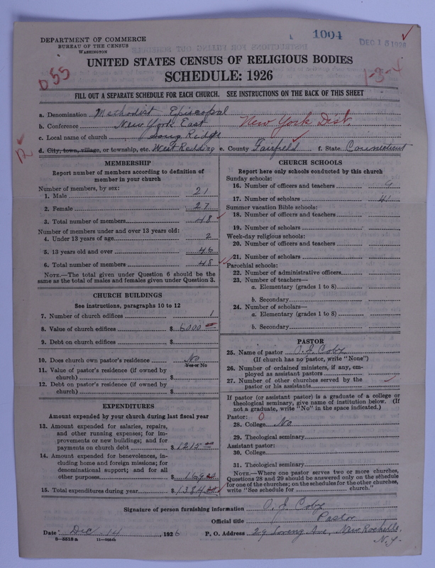 Scan of Methodist Episcopal Church: 1004