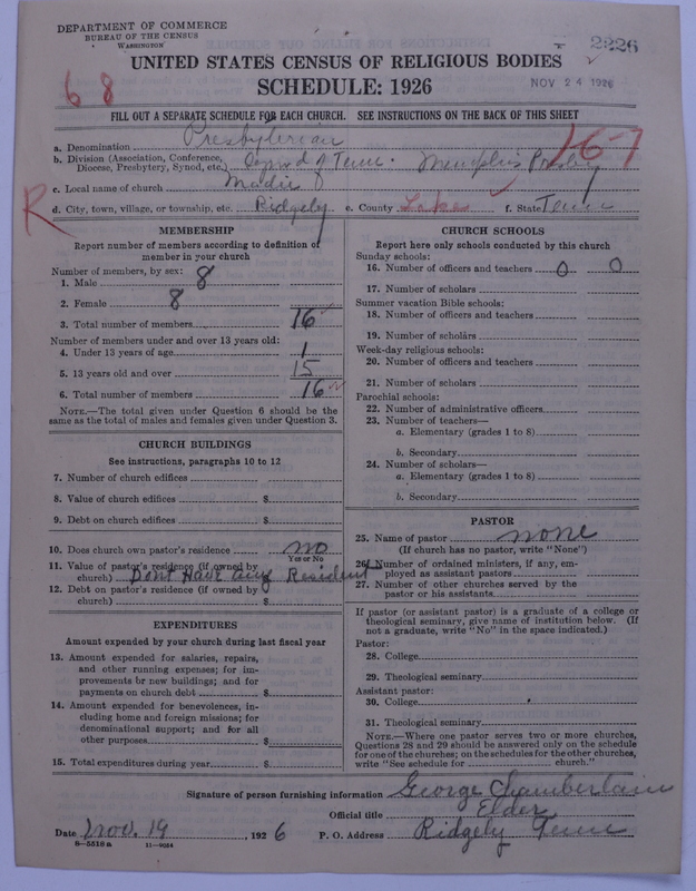 Scan of Presbyterian Church in the United States: 2226
