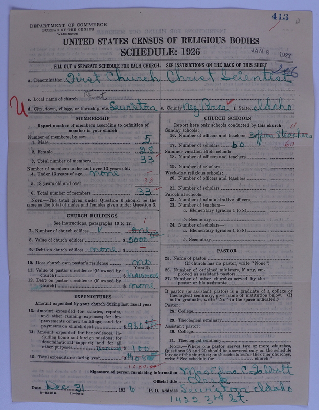 Scan of Church of Christ, Scientist: 413