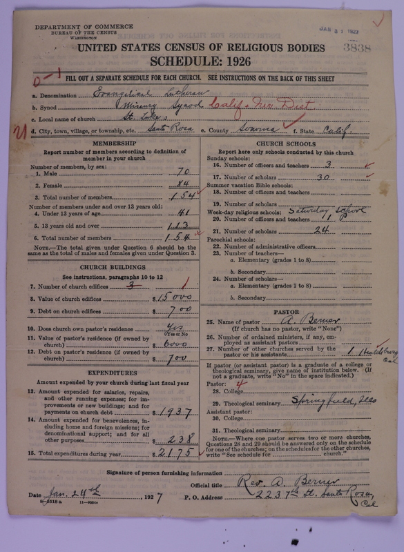 Scan of Evangelical Lutheran Synodical Conference of America: Evangelical Lutheran Synod of Missouri, Ohio, and Other States: 3838