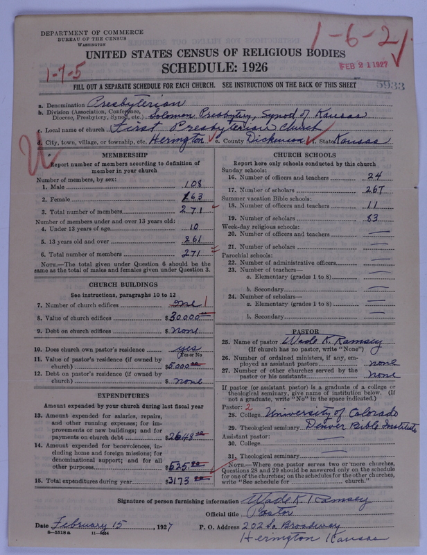 Scan of Presbyterian Church in the United States of America: 5933