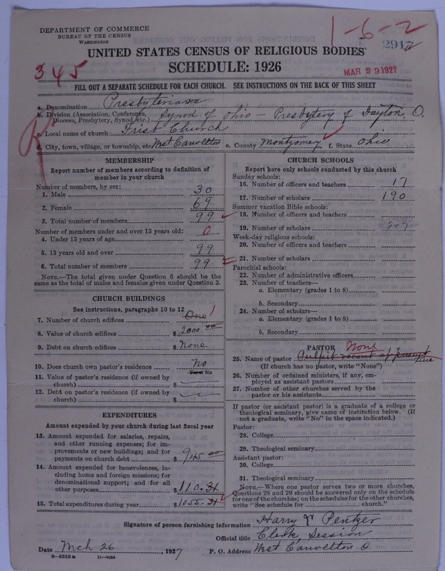 Scan of Presbyterian Church in the United States of America: 2917