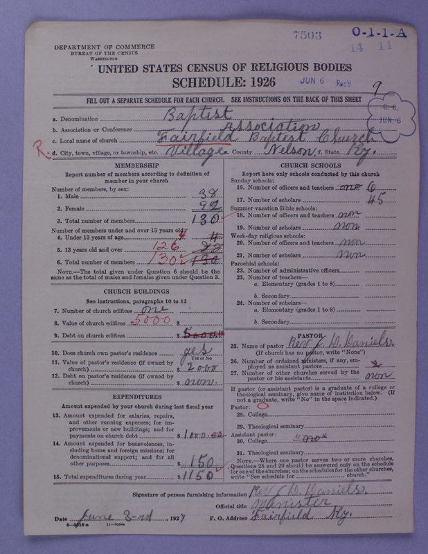 Scan of Negro Baptists: 7503