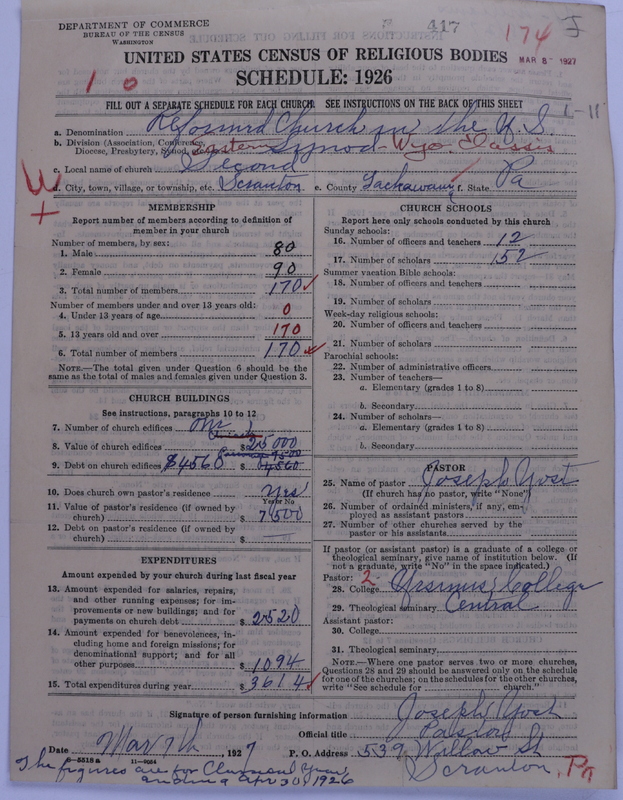 Scan of Reformed Church in the United States: 417