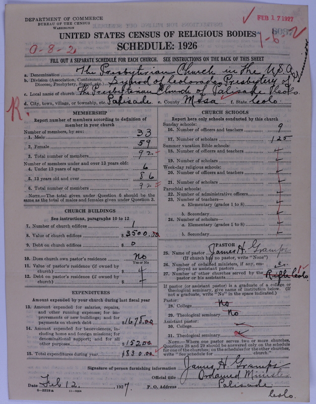 Scan of Presbyterian Church in the United States of America: 8087