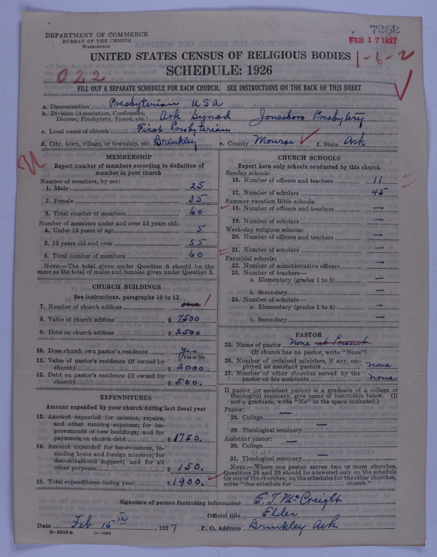 Scan of Presbyterian Church in the United States of America: 7262