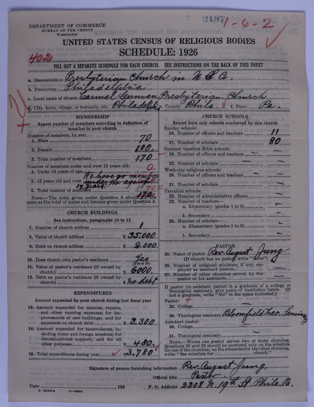 Scan of Presbyterian Church in the United States of America: 2187