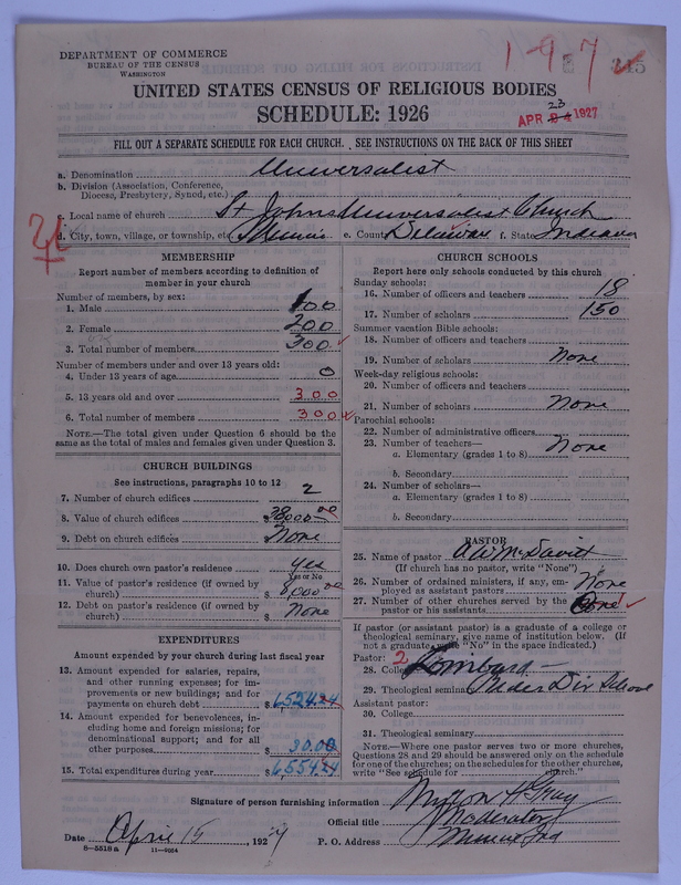 Scan of Universalist Church: 345