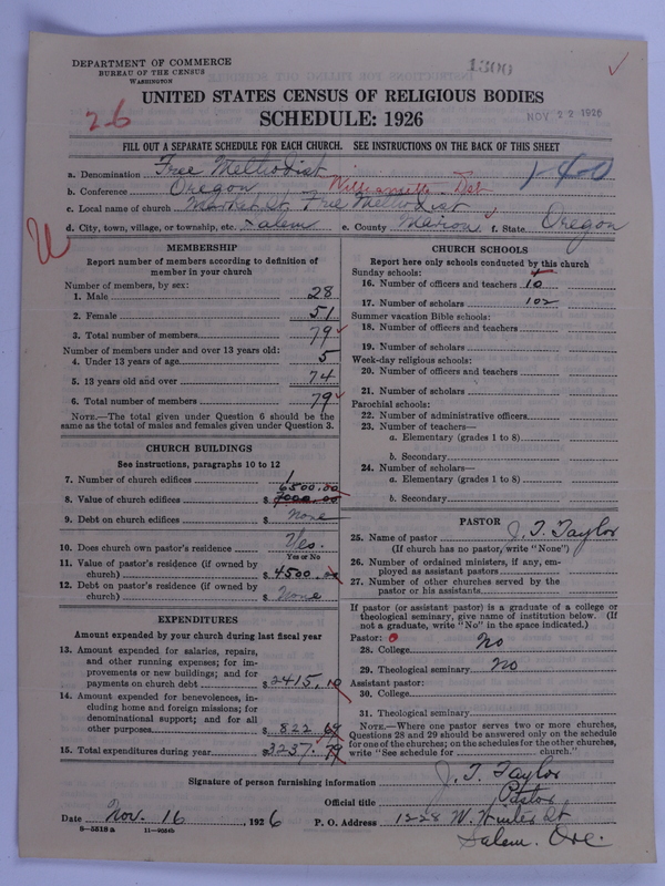 Scan of Free Methodist Church of North America: 1300