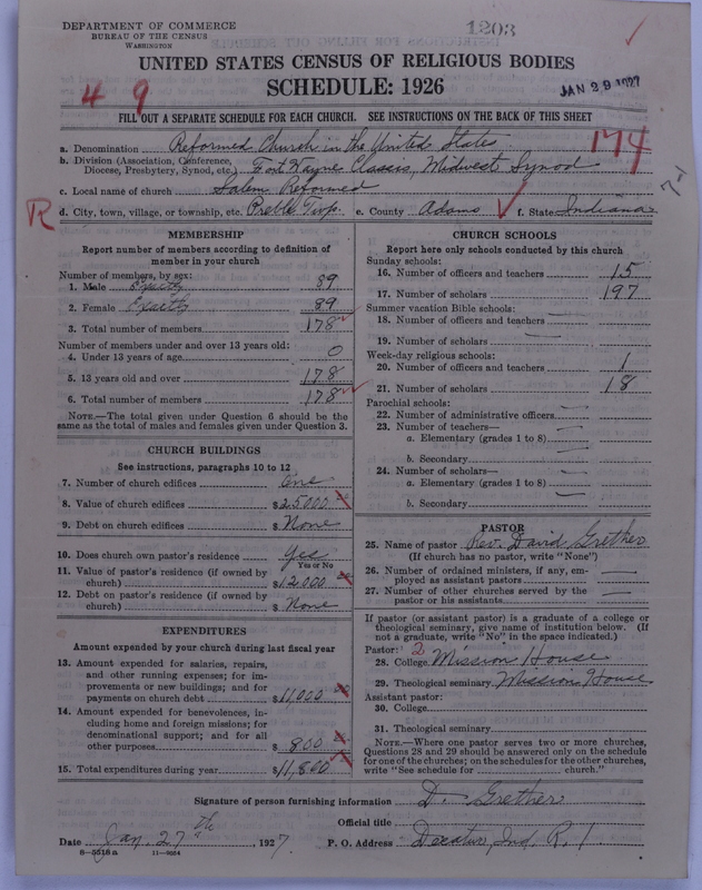 Scan of Reformed Church in the United States: 1203