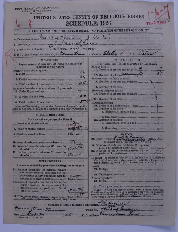 Scan of Presbyterian Church in the United States: 2292