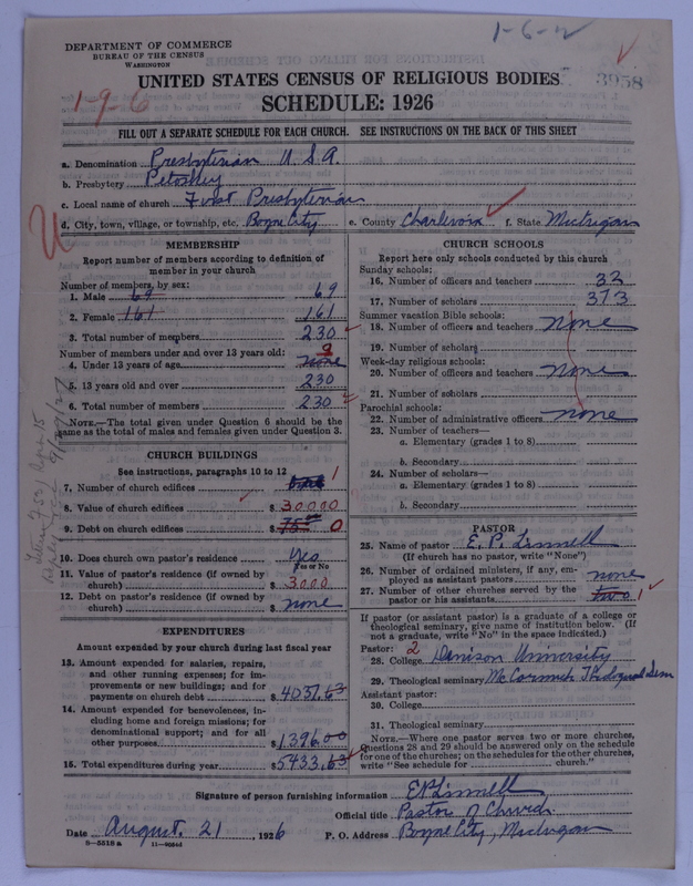 Scan of Presbyterian Church in the United States of America: 3958