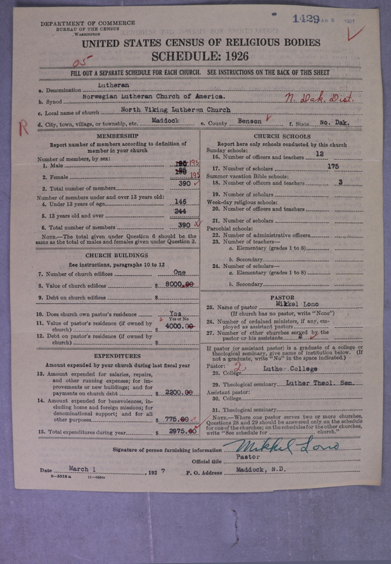 Scan of Norwegian Lutheran Church of America: 1429
