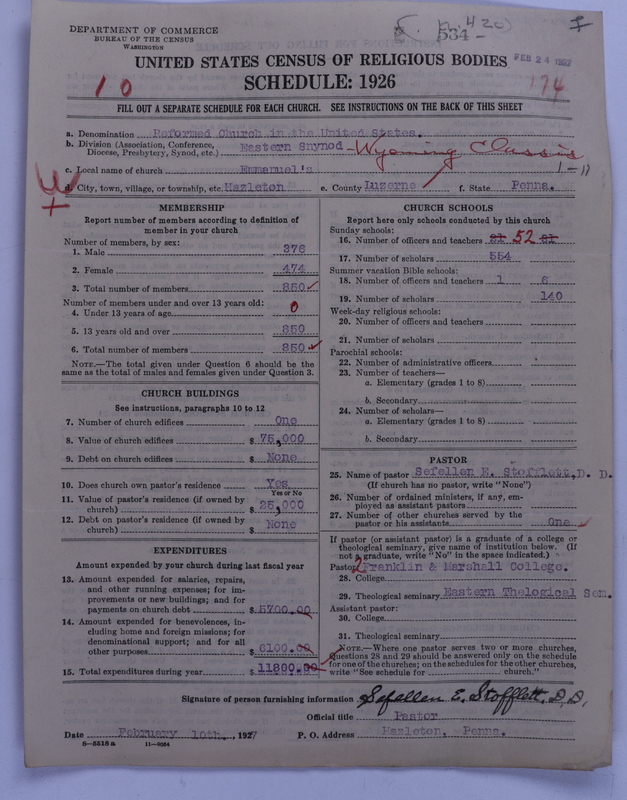 Scan of Reformed Church in the United States: 533
