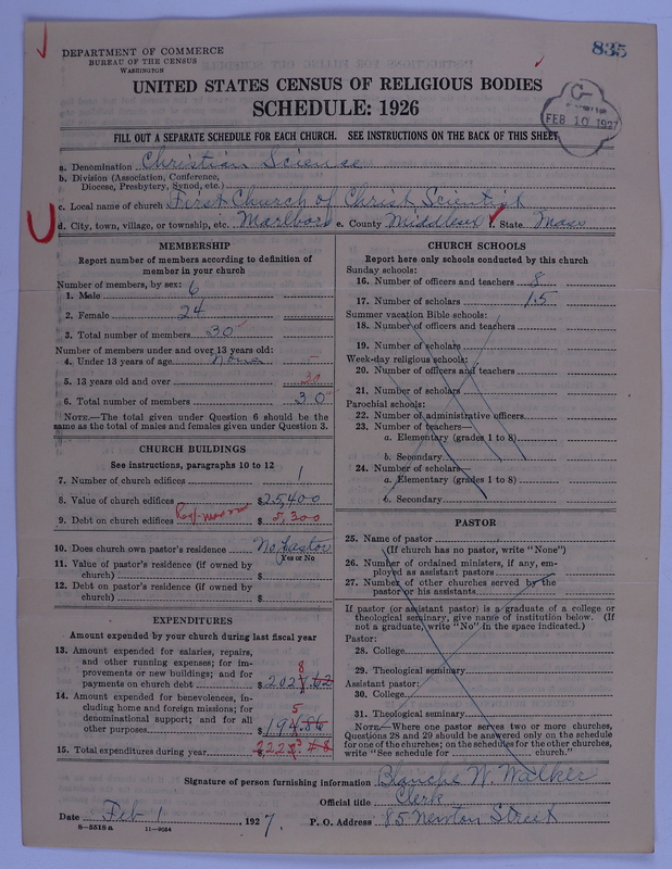 Scan of Church of Christ, Scientist: 835