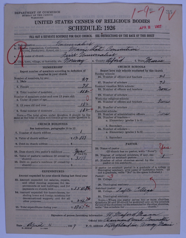 Scan of Universalist Church: 35