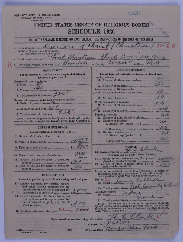 Scan of Disciples of Christ: 2631