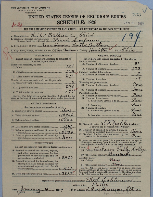 Scan of Church of the United Brethren in Christ: 733