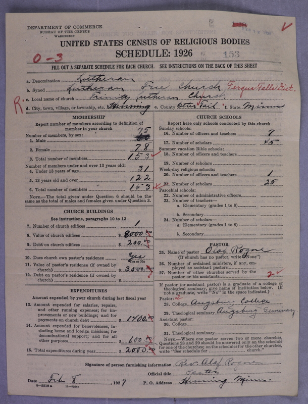 Scan of Lutheran Free Church: 153