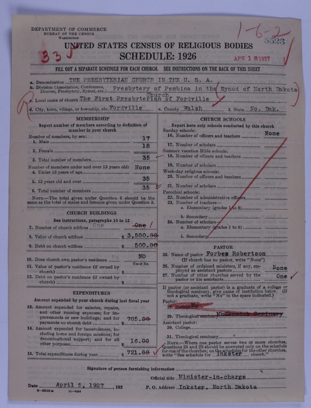 Scan of Presbyterian Church in the United States of America: 5523