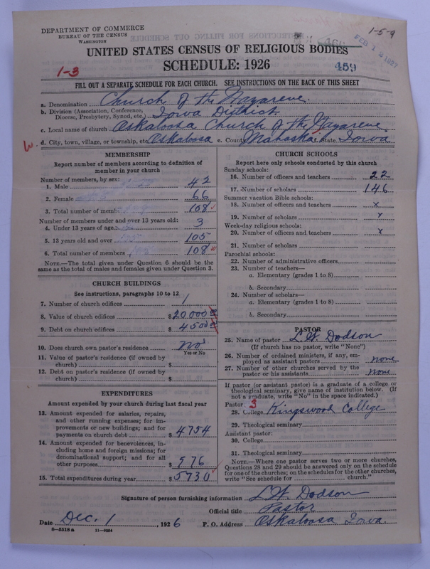 Scan of Church of the Nazarene: 459