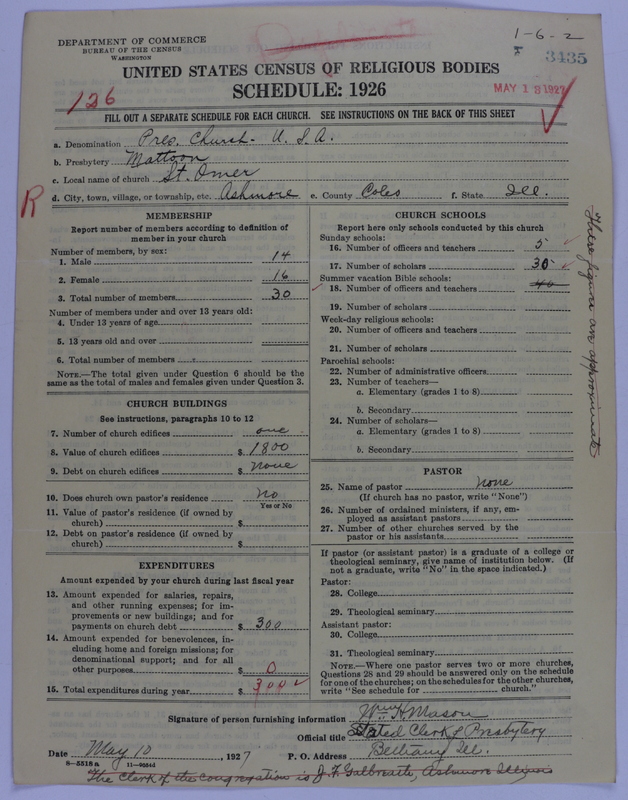 Scan of Presbyterian Church in the United States of America: 3435