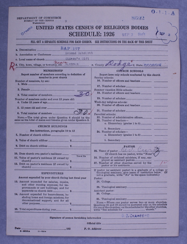 Scan of Negro Baptists: 8692