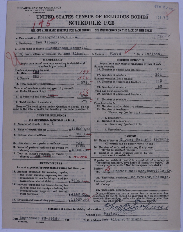Scan of Presbyterian Church in the United States of America: 3153