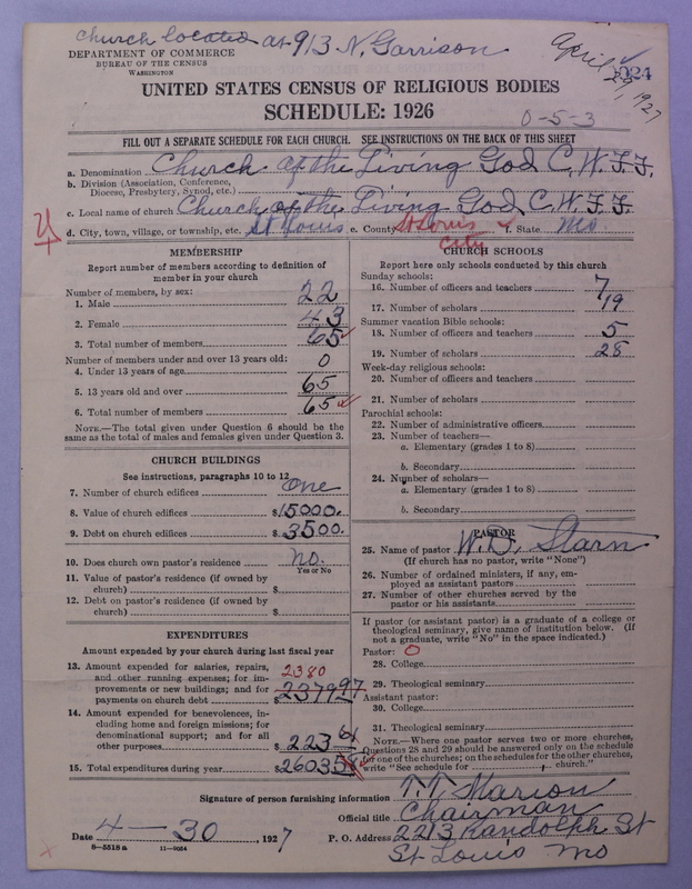 Scan of Church of the Living God, Christian Workers for Fellowship: 24