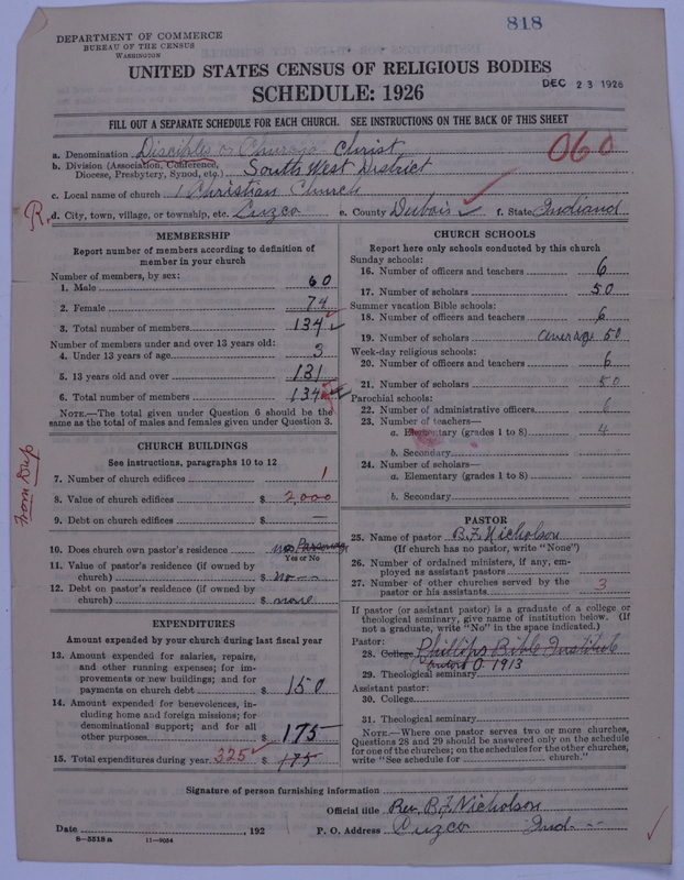 Scan of Disciples of Christ: 818