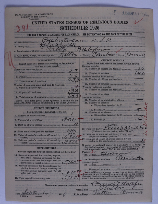 Scan of Presbyterian Church in the United States of America: 1568