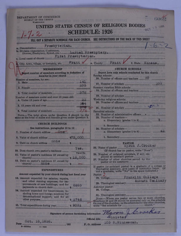 Scan of Presbyterian Church in the United States of America: 6062