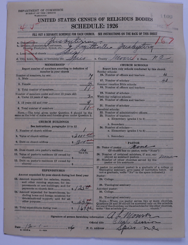Scan of Presbyterian Church in the United States: 1109