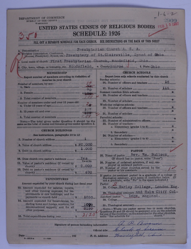 Scan of Presbyterian Church in the United States of America: 2909
