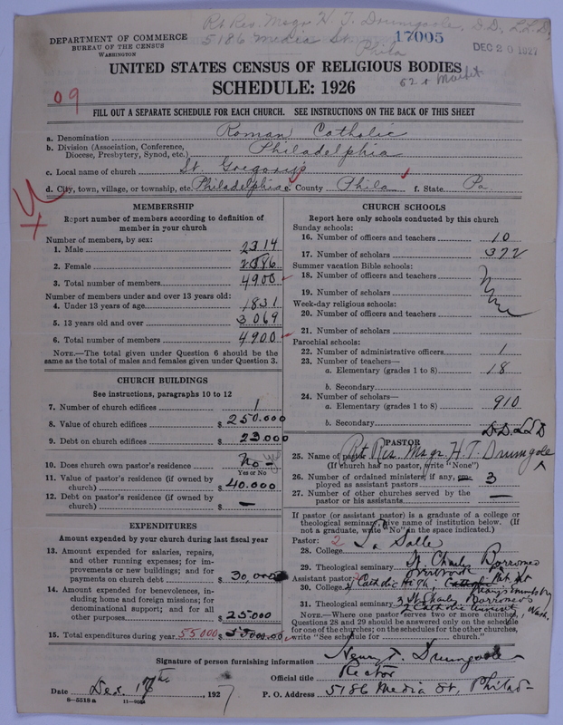 Scan of Roman Catholic Church: 17005