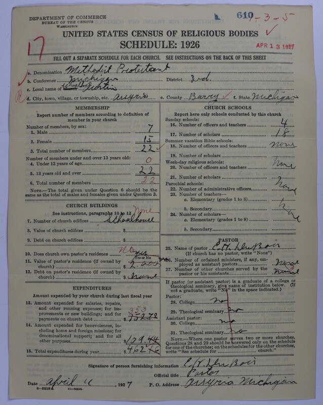 Scan of Methodist Protestant Church: 610