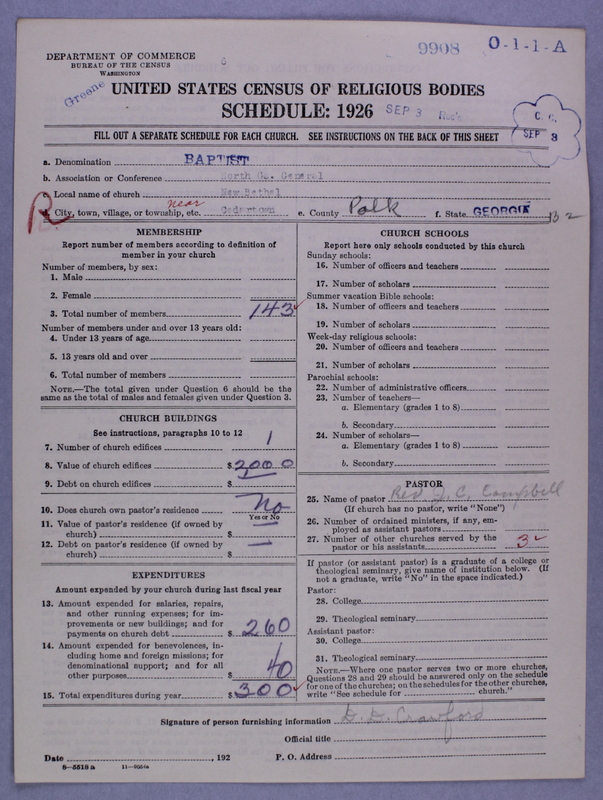 Scan of Negro Baptists: 9908